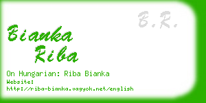 bianka riba business card